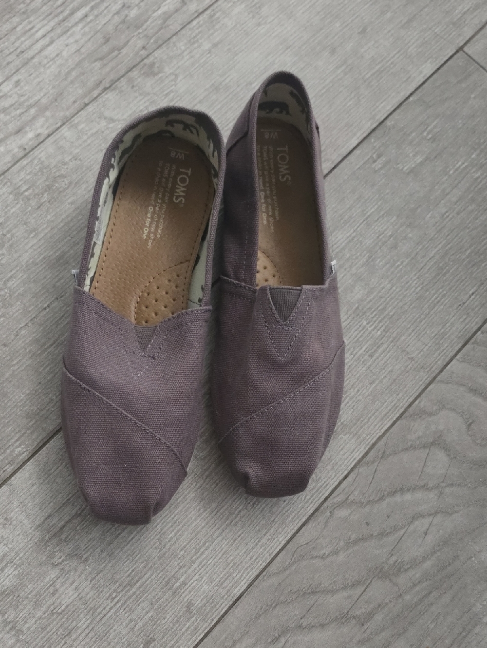 TOMS Slip-On Canvas Shoes - Plum Purple